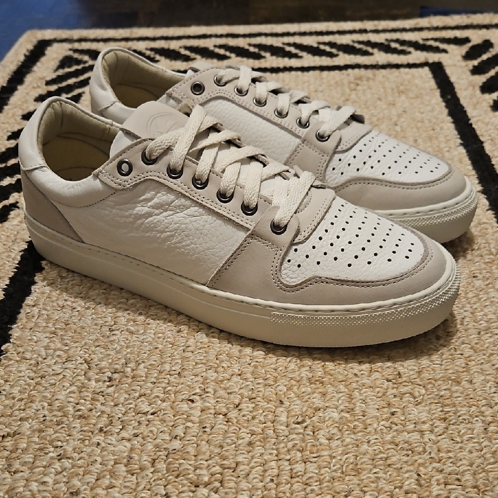 Pajar Men's Cream and Tan Sneakers